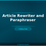 Article Rewriter and Paraphraser