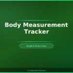 Body Measurement Tracker
