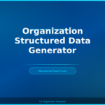 Organization Structured Data Generator