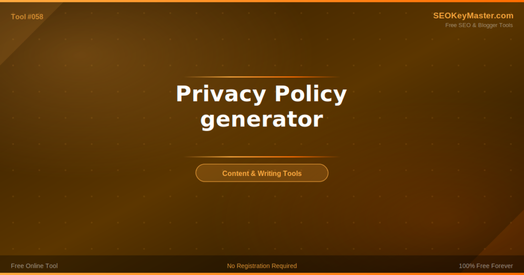 Privacy Policy generator