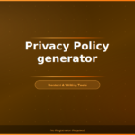 Privacy Policy generator