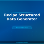 Recipe Structured Data Generator