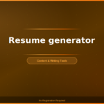 Resume generator