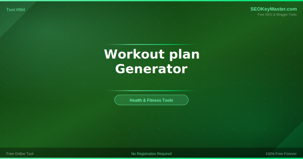 Workout plan Generator