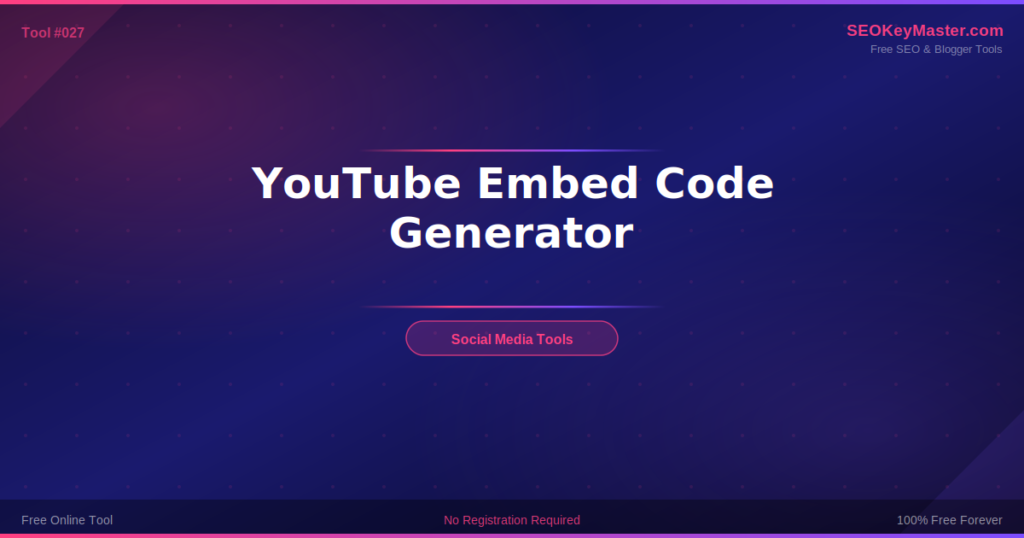 YouTube Embed Code Generator